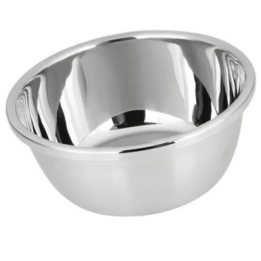 Imagem de Bacia Redonda Bowl Alto Europa de Aço Inox para Preparo de Alimentos C