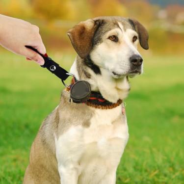 Imagem de Coleira para cães mãos livres com alça de trânsito, coleira curta forte para cães pequenos/médios/grandes, guia de controle resistente para caminhadas diárias ao ar livre, treinamento e caminhada com