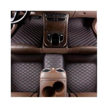 Imagem de Tapetes De Carro Universais Em Couro PU 5 Peças Protetor De Pé À Prova