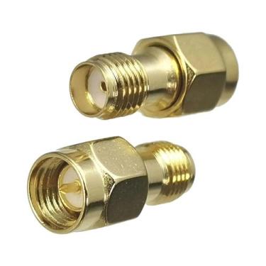 Imagem de Adaptador SMA Para UHF Conector De Latão RF Coaxial Macho Para Fêmea P