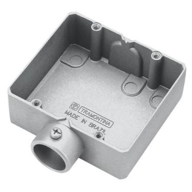 Imagem de Condulete Duplo Tipo ""ED"" sem Tampa e Rosca BSP 3/4"" Polegadas - 56