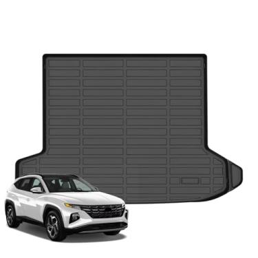 Imagem de Jenofa -Cargo Mats para Hyundai Tucson 2022-2026 (apenas a gás) forro de carga tapetes de porta-malas para todos os climas ajuste personalizado 2024 Tucson gasolina impermeável durável forro