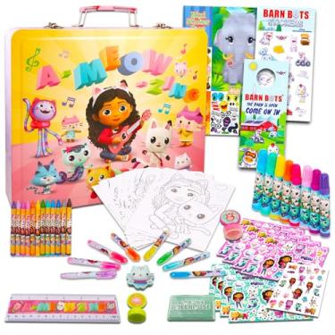 Imagem de DreamWorks Gabby's Dollhouse Coloring Activity - Bundle Coloring Pages, Stampers, More for Kids, Toddlers, Boys | Gabby's Dollhouse Arts and Crafts Stationery