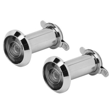 Imagem de 2 unidades Visor de Porta Residencial -Roubo com Tampa Traseira Ângulo Visão 220 Graus Casa Ligação Zinco Fácil Instalar Proteção para