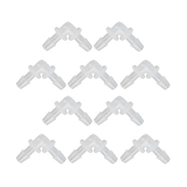 Imagem de Acouto Conectores de Junta de Mangueira de Cotovelo de 90 Graus, Acessórios de Plástico para Bomba e Tubos de Silicone, e Confiáveis ​​para Diversas Aplicações Com 10 Peças (6,4 mm)