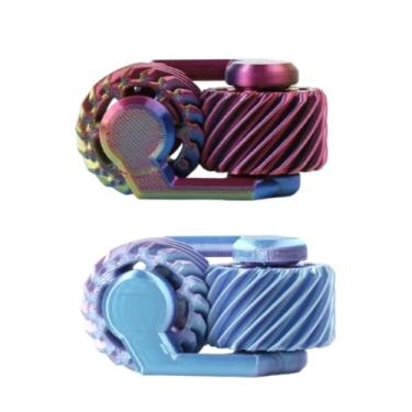 Imagem de 3D Printed Spiral Fidget Spinner Gears, Amusing Fingertip Spinning Rotating Gear Toy, Sensory Rotating Toy For Relieving Anxiety, Suitable for Among Colleagues Novel Gift Options (1)