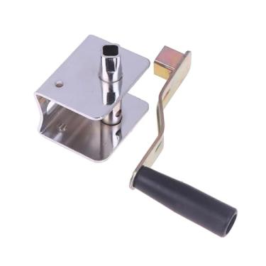 Imagem de harayaa Tensor de rede manual com manivela, acessório para equipamentos esportivos, fácil de instalar. Tensor de rede manual de metal para vôlei.