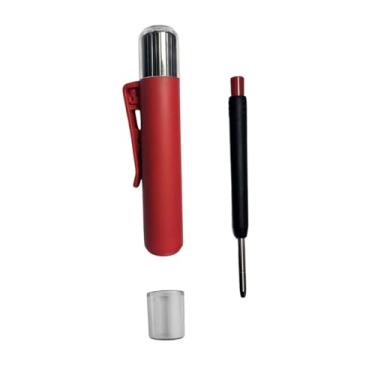 Imagem de WeiLaiKeQi Lápis de carpinteiro com ponta longa e furo profundo, leve, multiuso, conjunto de marcadores de ponta longa para desenho, Style B