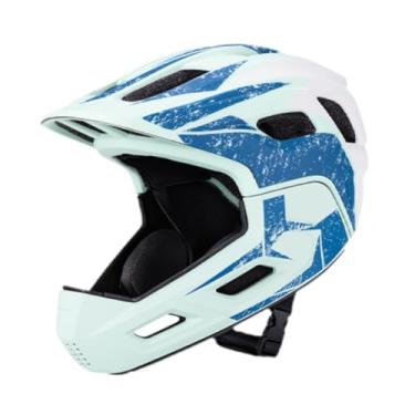 Imagem de KiBcsLic Capacete infantil para bicicleta com acessórios internos removíveis, capacete esportivo leve para ciclismo e patinação, Azul Verde