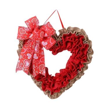 Imagem de predolo Decoração para o Dia dos Namorados, Guirlanda de Corações para Festa, Decorações de Dia dos Namorados para Porta de Entrada, Decoração Externa para