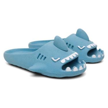 Imagem de Chinelo Infantil Sharky Tubarão Nuvem Slide Confortável Kids - Valenti