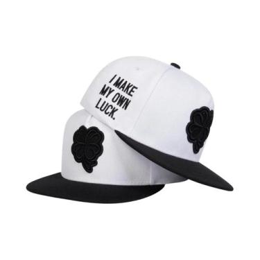 Imagem de Boné De Beisebol Unissex Ajustável Com Bordado De Trevo De Quatro Folh