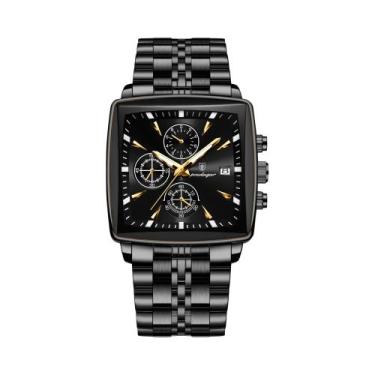 Imagem de Relógio De Pulso Masculino De Quartzo POEDAGAR Luxuoso Com Cronógrafo,