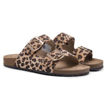 Imagem de Sandália Macia Feminino Masculino Couro Fivela Moda Casual Verão de Al