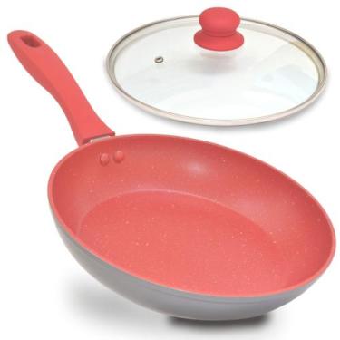 Imagem de Panela Frigideira Grande 20cm Antiaderente Com Tampa Vidro - Saut