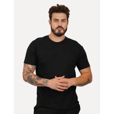 Imagem de Camiseta Calvin Klein Masculina CK Embossing Preta-Masculino