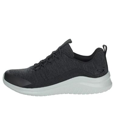 Imagem de Tênis Ultra Flex 2.0, Skechers, Masculino, Preto/Cinza Escuro, 44