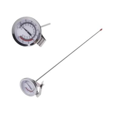 Imagem de Termômetro De Cozinha Em Aço Inoxidável Para Leite, Café, Carne E Medi