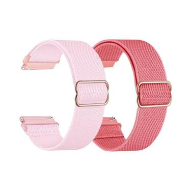 Imagem de Pulseira De Relógio De Nylon Com Laço Elástico De 18/20mm Para Relógio