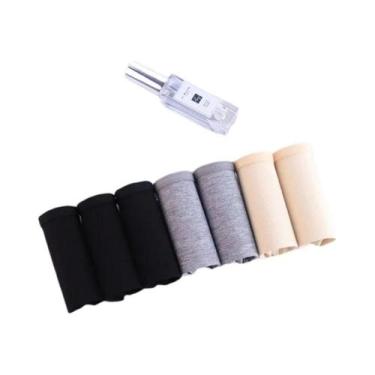 Imagem de Calcinhas De Algodão plus Size Para Mulheres, 7 Peças, Cuecas Macias, 