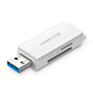 Imagem de Leitor Cartão Memória Ugreen Micro E Sd P/usb 3.0 Branco