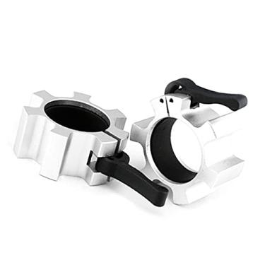 Imagem de SPYMINNPOO Bloqueio de Colarinho de Barra, Trava de Liberação Rápida para Treinamento Fitness, Musculação, Clipes de Liga de Alumínio para Treino de Academia, 2 Peças de 50mm (#4)