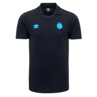 Imagem de Camisa Grêmio Polo Viagem 2025 Preta Umbro-Masculino