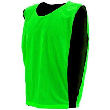 Imagem de Kit com 10 Coletes Dupla Face TRB Verde Claro e Preto-Unissex