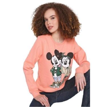 Imagem de Blusa de Moletom Flanelada Fechada Cativa Disney Mickey & Minnie -Feminino