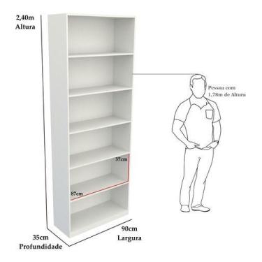 Imagem de Armário Prateleira Multiuso M8 Mdp Vitrine Expositor Loja - VETORIAL M