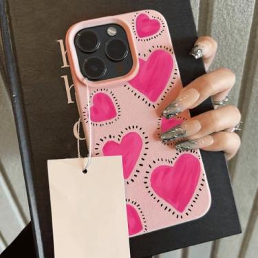 Imagem de Capa para celular com estampa de coração para iPhone 13, iPhone 16 Pro, 11, 12, 14, 15 Pro Max e 16 Plus, à prova de choque, macia, modelo Funda, 09, para iPhone 15