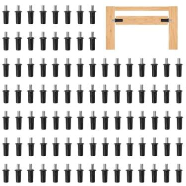 Imagem de UFURMATE 100 peças pinos de reparo com mola persianas de plástico e porta de armário pino de reparo de mola amortecedor de substituição de gabinete suporte de prateleira de móveis, diâmetro: 6,5 mm