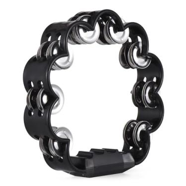 Imagem de Generic Pandeiro para adultos, som agradável, sino de manivela, instrumentos de percussão de som de sino de metal, suprimentos de festa escolar em casa pandeireta