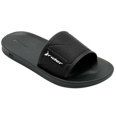 Imagem de Chinelo Rider Slide Street Infantil Gaspea Nº 26 ao 36 Juvenil Preto Branco Azul Marinho Cinza-Masculino