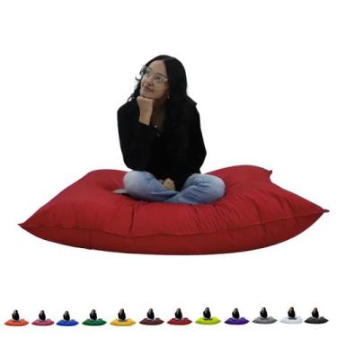 Imagem de Puff Almofadão Com Enchimento Para Eventos Cheio Descanso Material Sin