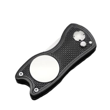 Imagem de Ferramenta de reparo de divoto de aço inoxidável para limpador de ranhura de forquilha portátil (preto)