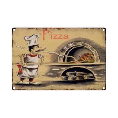 Imagem de Placa De Metal Rústica Vintage Para Parede, Estilo Italiano, Letreiro 