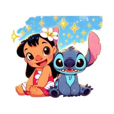 Imagem de Pintura De Animais Em Diamante Com Bordado De Lilo E Stitch Da Disney,