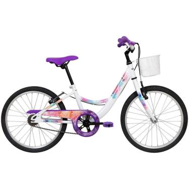 Imagem de Bicicleta Aro 20 Infantil Caloi Ceci Branco com Cestinha Freio V Brake-Feminino
