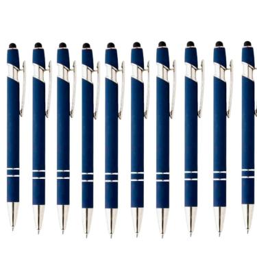 Imagem de Kit Com 75 Canetas Touch Esferográfica Escrita Azul - Luxo