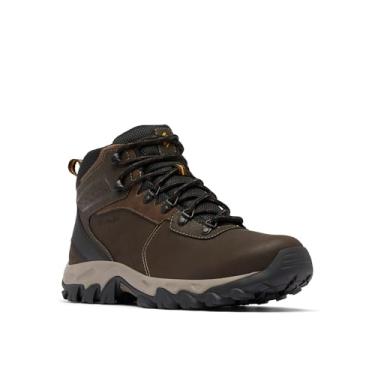Imagem de Columbia Newton Ridge Plus II Tênis masculino impermeável para caminhada, Cordovan/Squa...