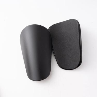 Imagem de 1 par de caneleiras de futebol pequenas extra mini caneleiras leves e confortáveis para homens, mulheres, adultos, preto, branco (PP, preto)