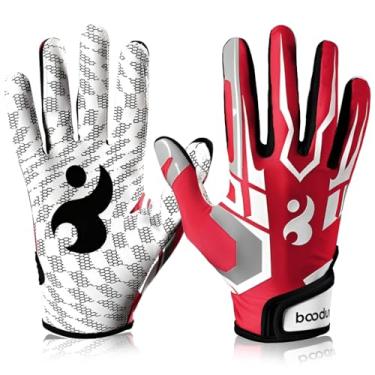 Imagem de Sporgard Luvas de futebol juvenil para receptor e quarterback – aderência antiderrapante, respirável e durável, luvas de futebol americano para adolescentes