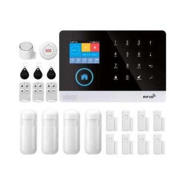 Imagem de Sistema De Alarme GSM Para Casa Inteligente, Kit DIY Tuya WIFI Com Sen