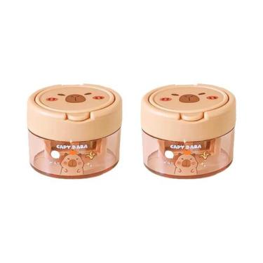 Imagem de Apontador Portátil Duplo De Desenho Animado De Capivara Fofa Para Cria