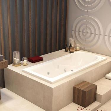 Imagem de Banheira Hidromassagem Astra Capri Luxo 170cmx80cmx43cm - 01 Jato Acrí
