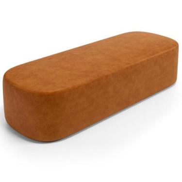 Imagem de Puff Decorativo Orgânico Para Living Quarto 160cm Doha W01 material si