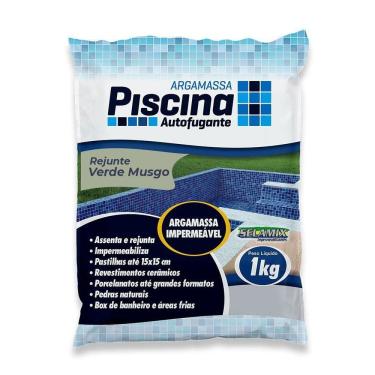 Imagem de Rejunte Piscina Impermeável Cor Verde Musgo 1kg