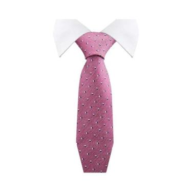 Imagem de Gravata Masculina Slim Paisley De 36 Cores, Luxuosa, Azul Vintage, Par