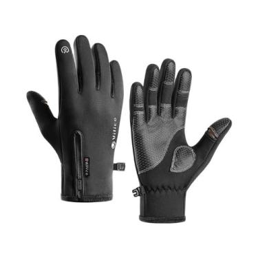 Imagem de Luvas Unissex De Inverno Quentes Com Tela Sensível Ao Toque, Em Fleece